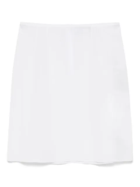 Dolce & Gabbana mini semi-sheer skirt White F4CYQTGSEM2
