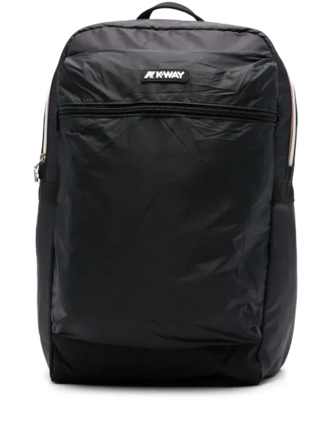K-Way Laon ripstop zip backpack Black K2116RW