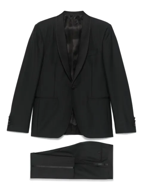 Canali shawl-lapels suit Black 1971495BF00084