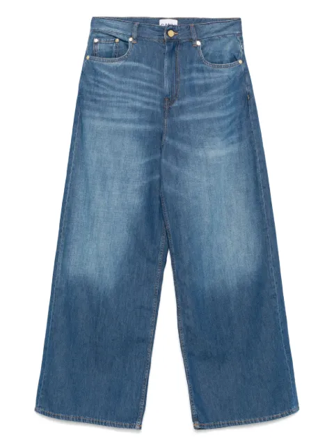 GANNI wide-leg trousers Blue J1774