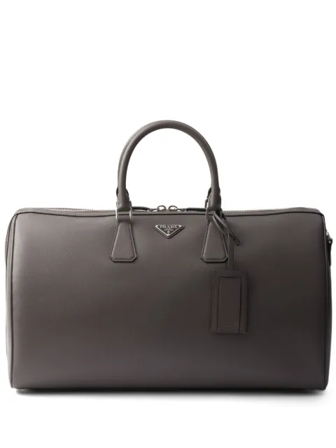 Prada Saffiano-leather holdall bag Grey 2VC018VOOO9Z2