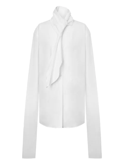 Alberta Ferretti scarf-collar shirt White AEF252U02216628