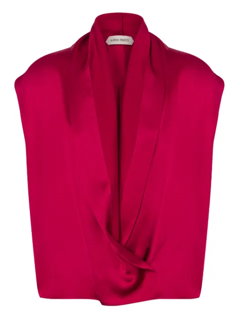 Alberta Ferretti satin blouse Pink AEF252U02276627
