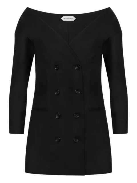 Alberta Ferretti off-shoulder fitted jacket Black AEF252U05106641