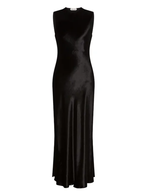 Alberta Ferretti satin dress Black AEF252U04296645