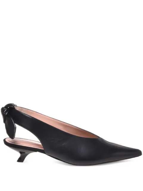 Alberta Ferretti pointed-toe leather pumps Black AEF252U32066674
