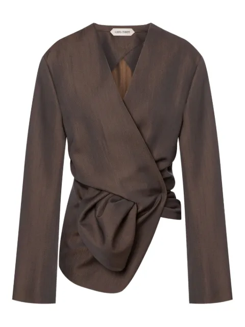Alberta Ferretti ruched-detailing blouse Grey AEF252U05056638