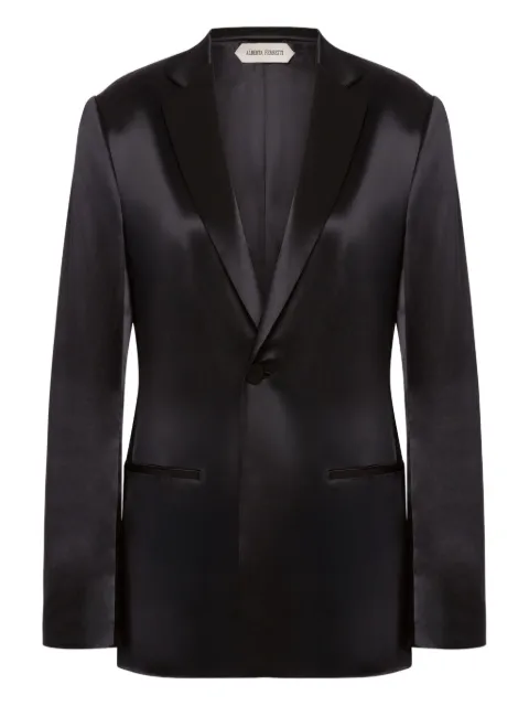 Alberta Ferretti satin blazer Black AEF252U05086627