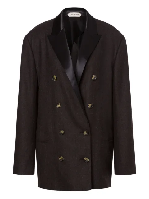 Alberta Ferretti double-breasted wool blazer Grey AEF252U05036637