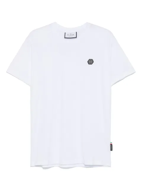 Philipp Plein logo-patch T-shirt White PAECMTK8323PJY002N