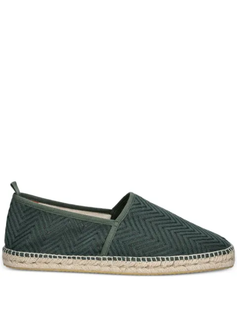 Missoni Corfu herringbone-pattern espadrilles Green MMB001033