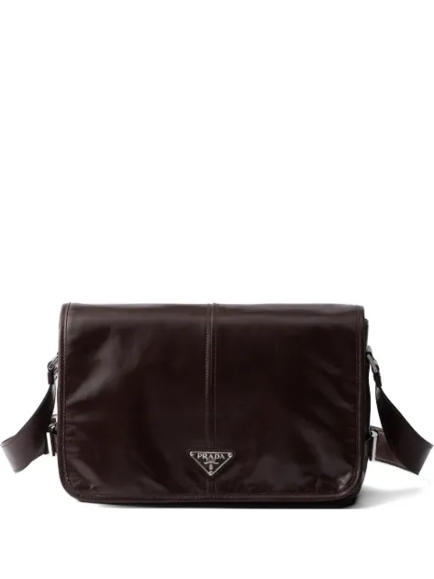 Prada leather shoulder bag Brown 2VD073VOOO2CYR