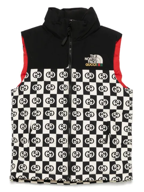 Gucci Pre-Owned 2020s x The North Face Interlocking-G gilet Black GU2500FC