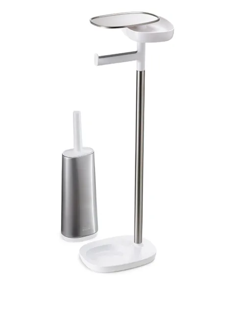 Joseph Joseph stainless-steel shelf toilet holder Grey 70519