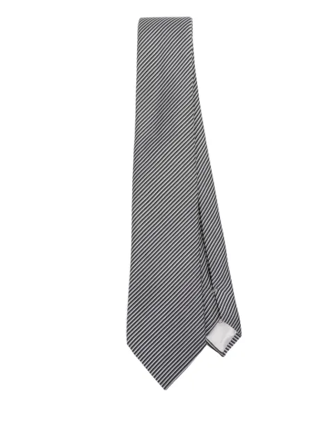 Giorgio Armani striped tie Grey GM000800TE13673