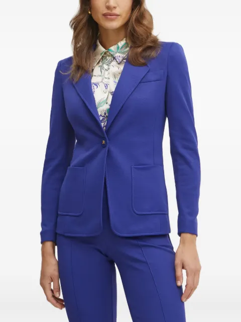 LUISA SPAGNOLI single-button pocket blazer Blue 541953