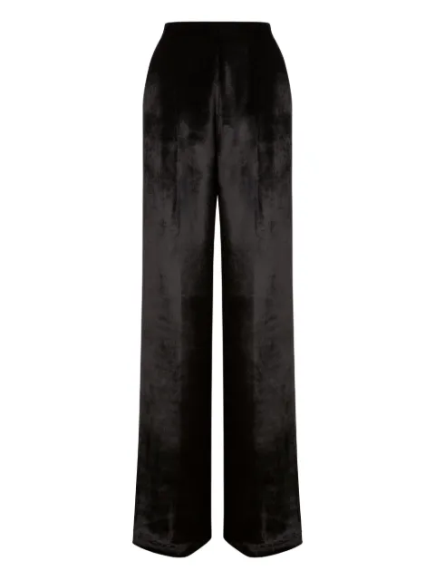Alberta Ferretti satin high-waisted trousers Black AEF252U03096645