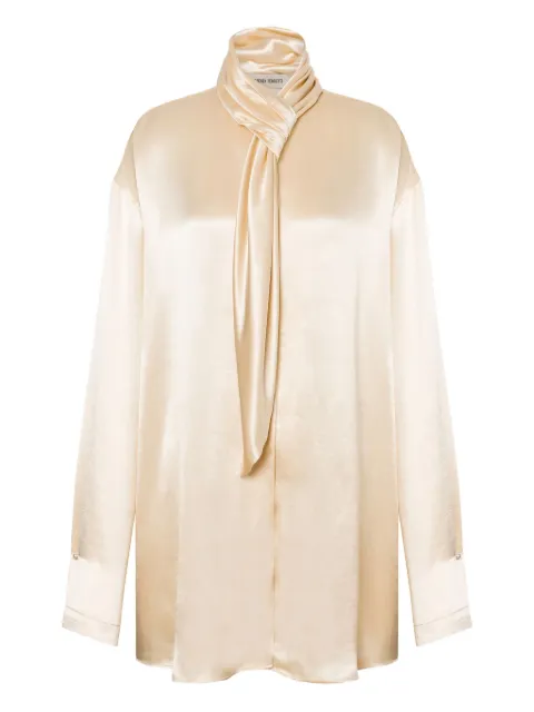 Alberta Ferretti satin blouse Neutrals AEF252U02076627
