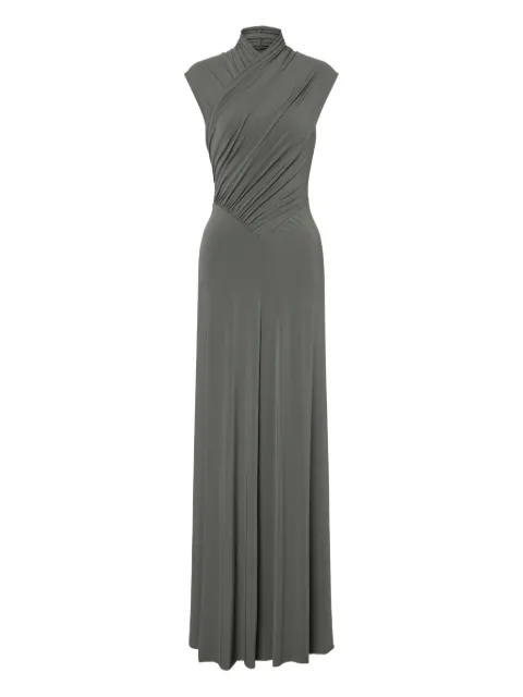 Alberta Ferretti stretch long dress Grey AEF252U04426624
