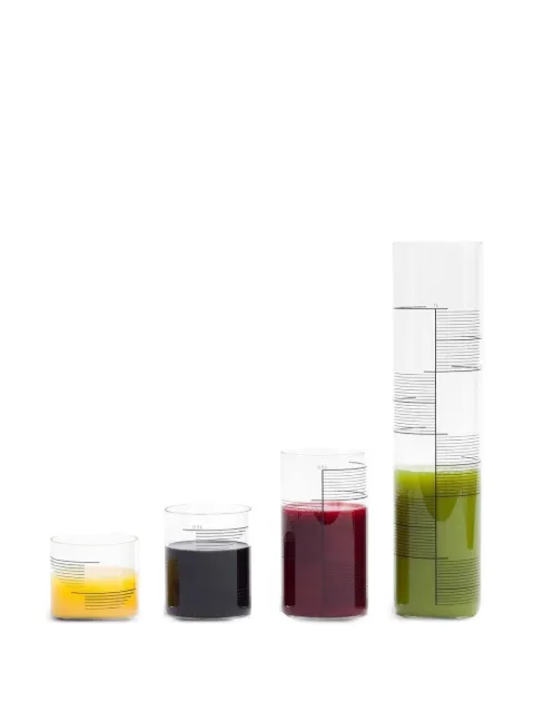 Tre Product graduated glasses (set of four) White GRS272GB