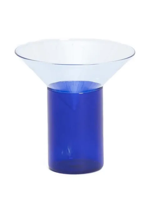 Tre Product Vovo borosilicate funnel-shaped glass bowls set Blue VV279BGP