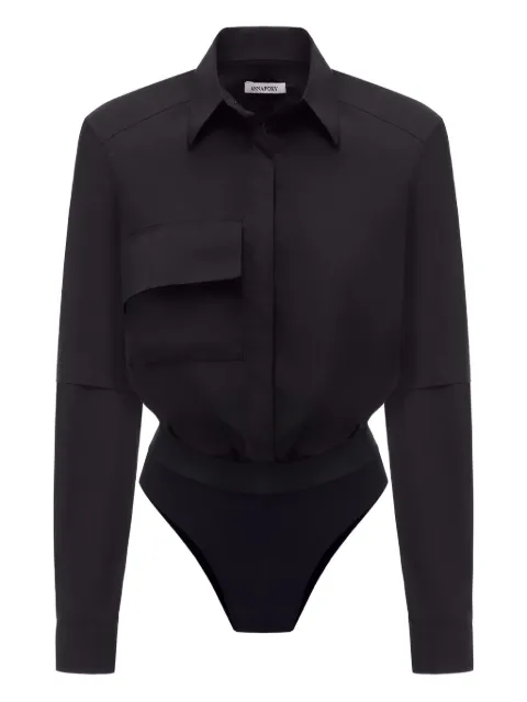 ANNAFOXY body style shirt Black BLACKBODYSUITSHIRT