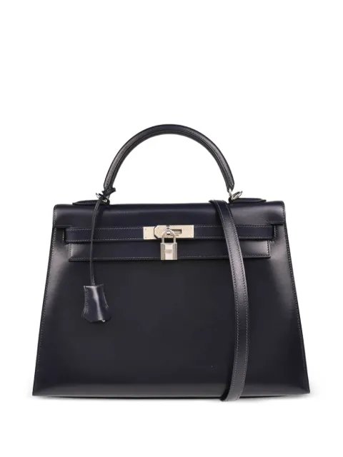 Hermès Pre-Owned 2003 Kelly 32 Sellier two-way handbag Blue 124836