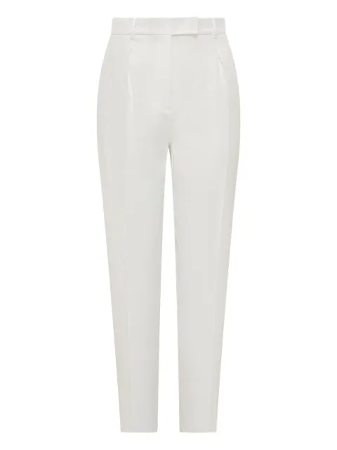 Max Mara pleated tapered trousers White 2516310316
