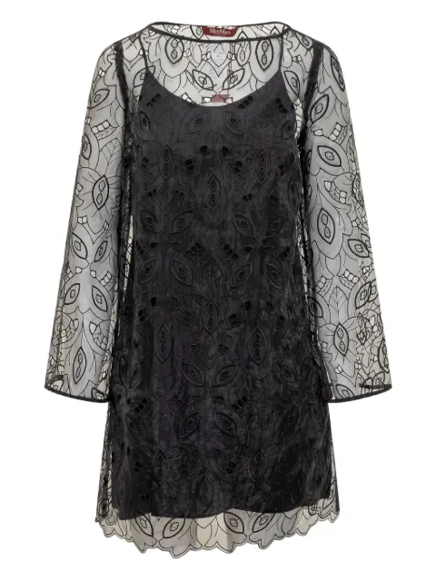 Max Mara embroidered mini dress Black 2416231104600