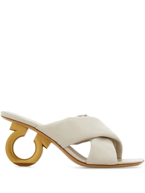 Ferragamo crossover-strap sandals Neutrals 782452
