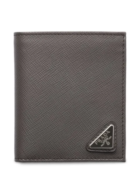 Prada Saffiano-leather wallet Grey 2MO004QHH