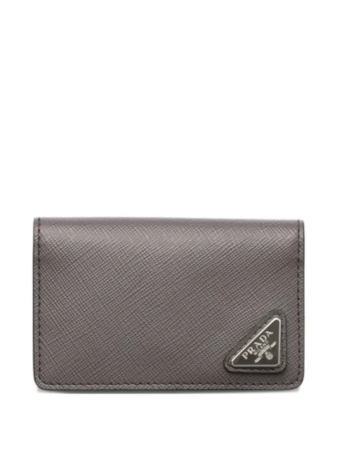 Prada Saffiano leather card holder Grey 2MC105QHH