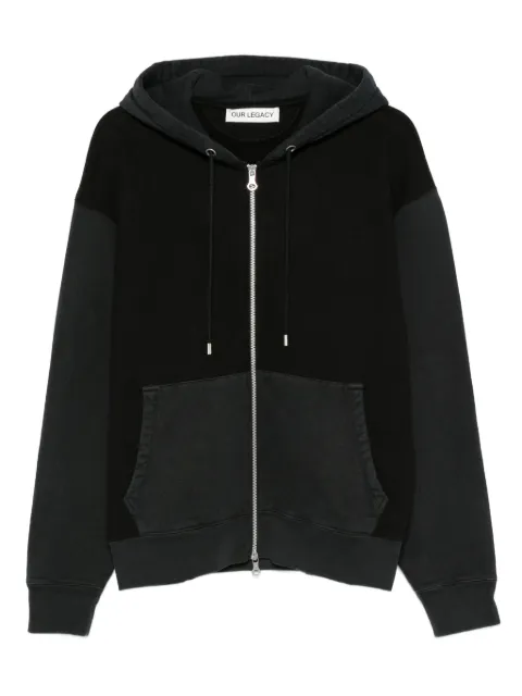 OUR LEGACY zip-up hoodie Black M2256RP