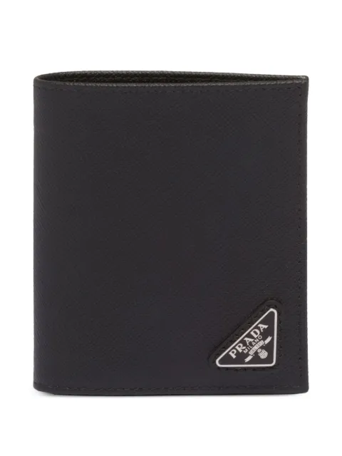 Prada Saffiano-leather wallet Black 2MO008QHH
