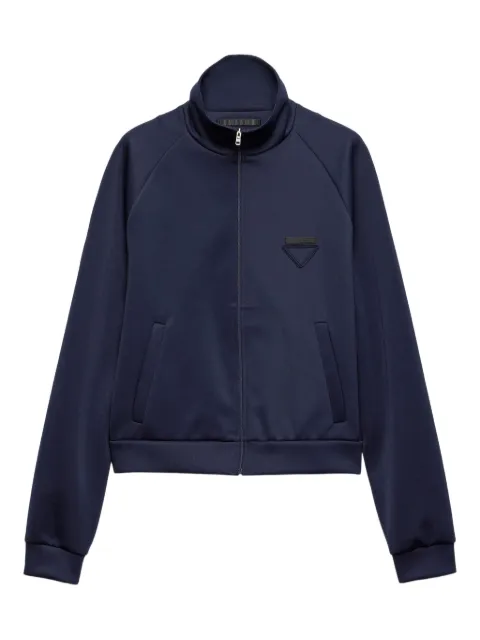 Prada zippered technical fabric jacket Blue UJL37CSOOO1TQX