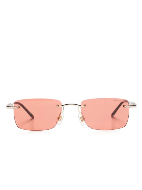 Montblanc rectangular-frame sunglasses Gold MB0344S