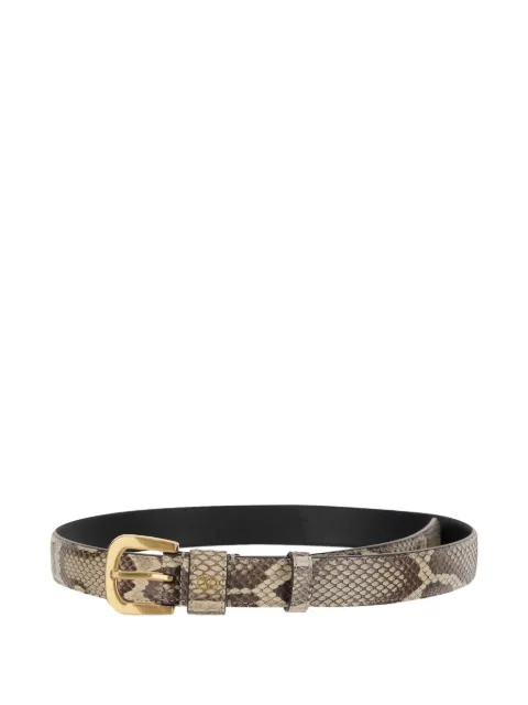 Valentino Garavani snake-effect belt Neutrals WT0SM1RCJ