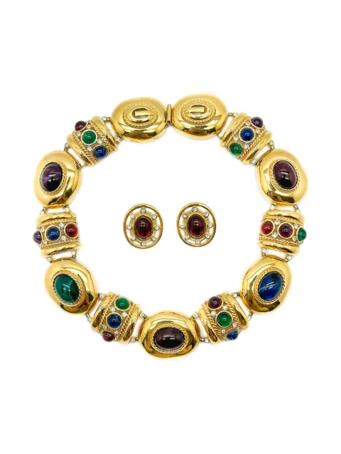 Givenchy Pre-Owned 1980s Byzantine necklace and earrings Gold GIVBYZSET