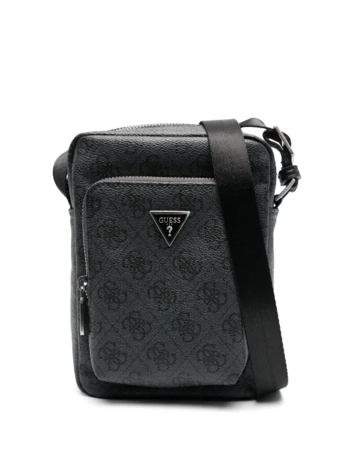 GUESS USA logo-plaque messenger bag Black HMEVZLP3163