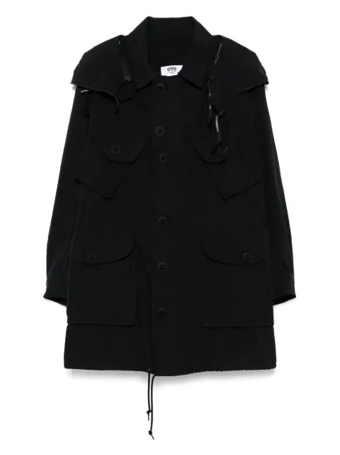 Junya Watanabe MAN x C.P. Goggles-deailed parka Black WOC902