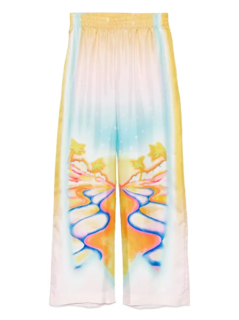 Casablanca Psychedelic Nirvana trousers Yellow WS25TR04901