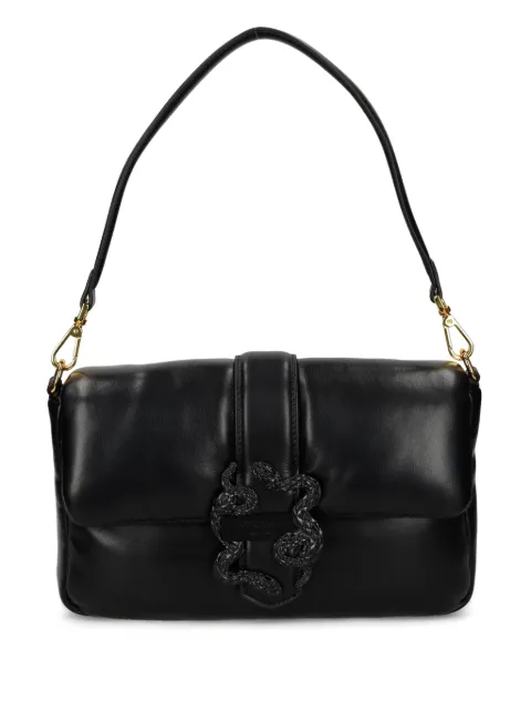 Just Cavalli snake-buckle shoulder bag Black 78RA4BC1ZS748