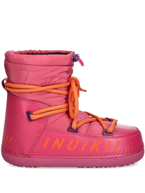 Inuikii padded lace-up boots Pink 75101078