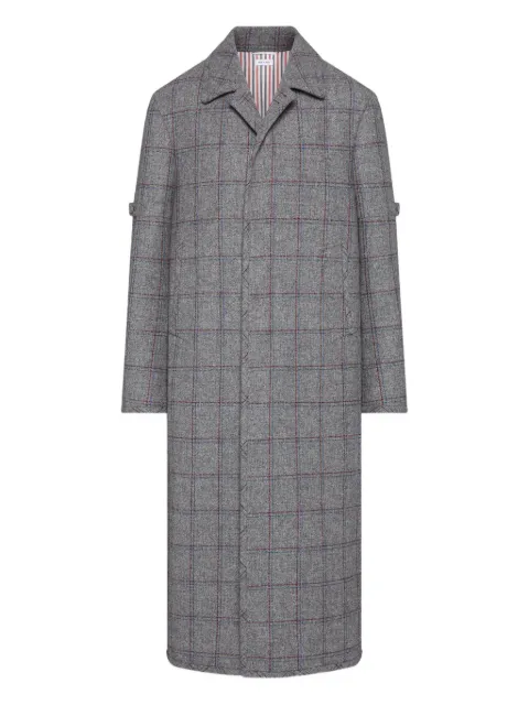 Thom Browne Browne 65 armband check coat Grey MOR157EF1003