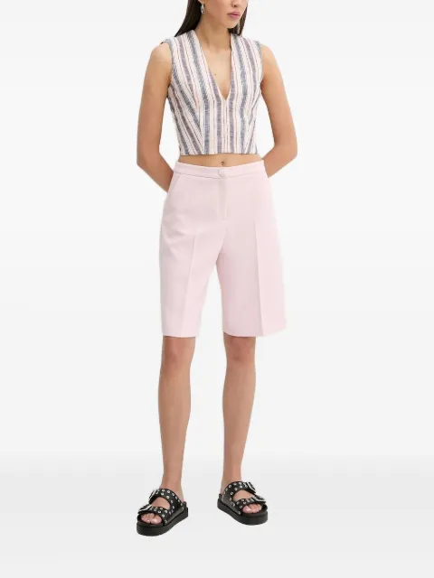 IRO striped V-neck top Neutrals WP16TULINE