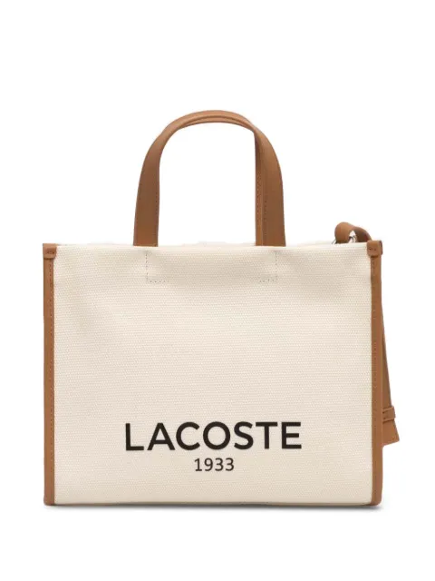 Lacoste logo-print tote bag Neutrals NF4641TD