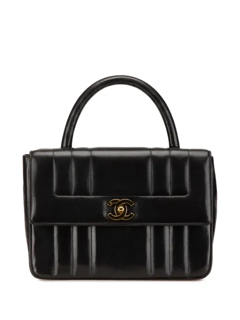 CHANEL Pre-Owned 1994-1996 Mademoiselle Top Handle handbag Black W6OZJV7FBWKOQJ2P