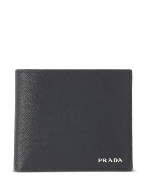 Prada textured bi-fold wallet Black 2MO5132FPJ