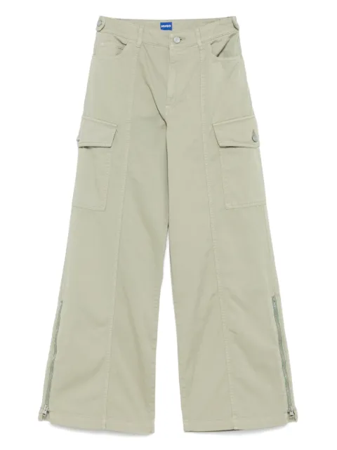 HUGO wide-leg cargo pants Green 50536955