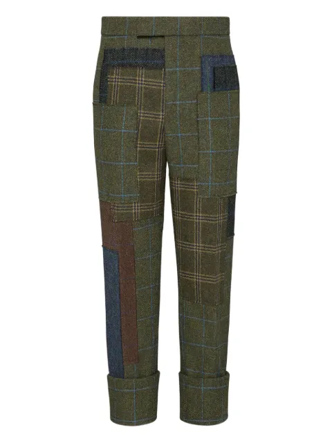Thom Browne hunting tweed backstrap trousers Green MTR102EE1415